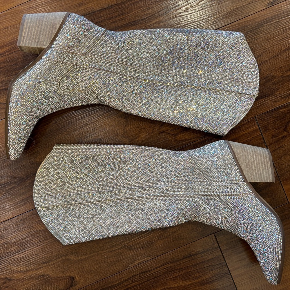 Rhinestone boots from 12th tribe